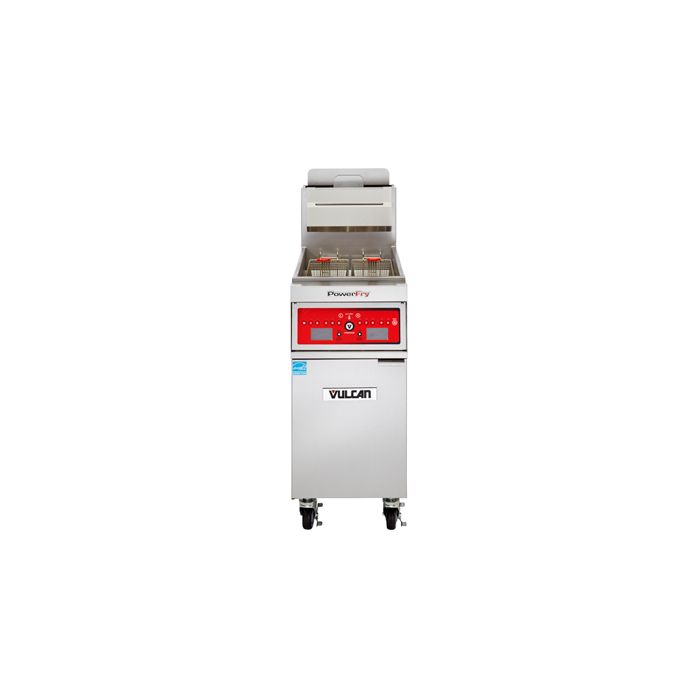 Vulcan Hart PowerFry5 1VK45DF gas fryer digital control and KleenScreen PLUS&reg; filter