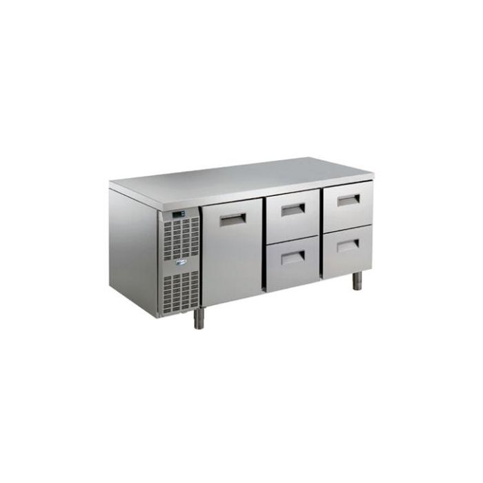 Electrolux 726146 Refrigerated Counter. Benefit Line 1 Door and 4 Drawers - AISI 304. Model number: RCSN3M14