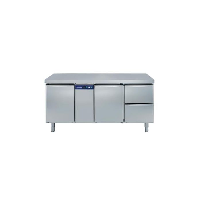 Electrolux 726568 Refrigerated Counter. Capacity: 440 litres. 2 Doors 2 Drawers. Requires remote condenser. Model number: RCDR3M22R
