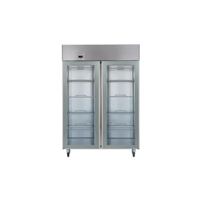 Electrolux 727364 ecostore 2 Glass Door Digital Refrigerator 1430 litre (+2/+10&deg;C) - UK Plug. Model number: REX142GRG