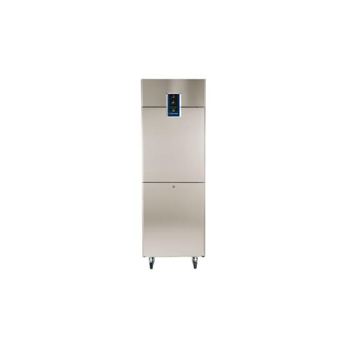 Electrolux 727536 ecostore Premium 2 Half Door Dual Temperature Refrigerator/Freezer 670 litre (-2 +10 &deg;C/-15 -22 &deg;C) - R290 with wheels. Model number: MESP72HDFC
