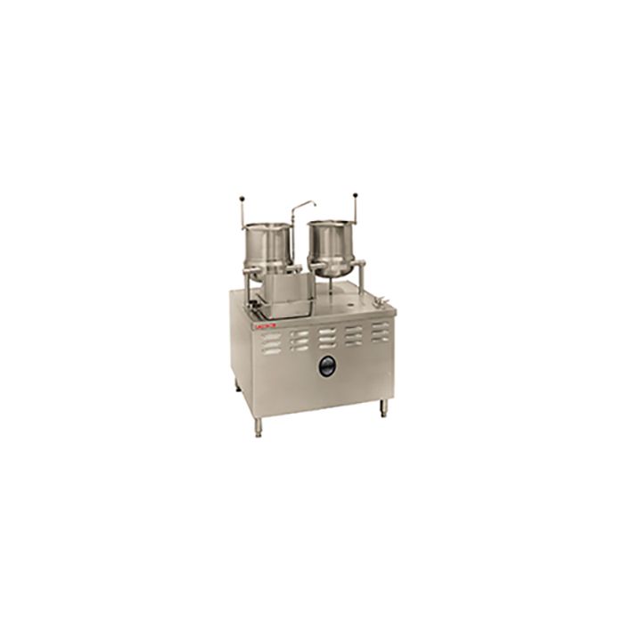 Market Forge MT6 &#91;1&#93; 6 gallon direct steam tilting kettle on 24 Inch modular base 