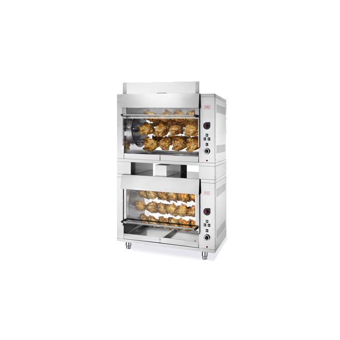 CB 2/P10-8 96P planetary chicken rotisserie. Gas. 96 bird capacity