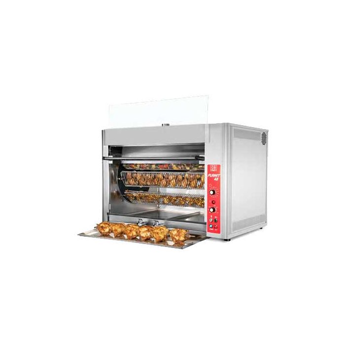 CB Planet 48 chicken rotisserie. High speed electric. 48 bird capacity