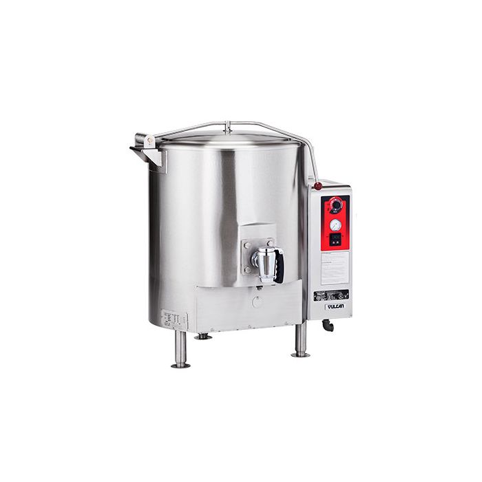Vulcan Hart ST150 Fully Jacketed 150 Gallon Direct Steam Floor Kettle. 