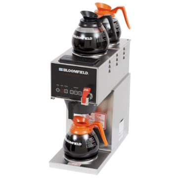 Bloomfield ebc&trade; three warmer electronic brewer 1012D3F