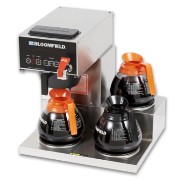 Bloomfield ebc&trade; three warmer electronic low profile brewer 1072D3F