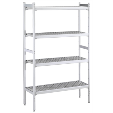 Electrolux 475x1784 mm Aluminium Storage Rack with 4 Polyethylene Shelves PNC 137041