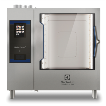 Electrolux SkyLine Natural Gas Combination Oven 10GN2/1, left hinged door, Green Version PNC 229769