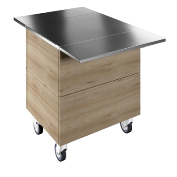 Electrolux Ambient unit on cupboard (2GN) with wheels, overshelf with LED lights, H=900mm PNC 322045