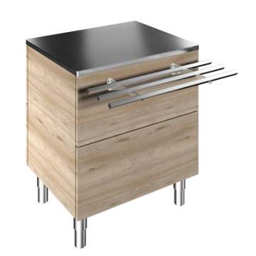 Electrolux Ambient Unit on cupboard (2 GN) with one stainless steel tray slider PNC 322108