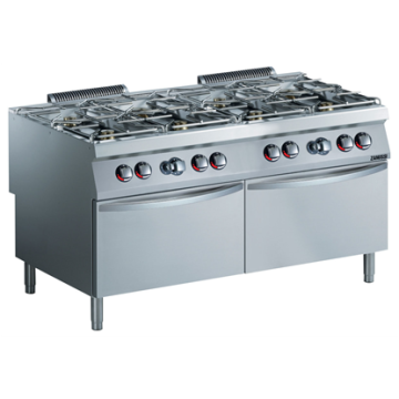 Zanussi 392272 Modular Cooking Range Line EVO900 8-Burner Gas Range on 2 Gas Oven 