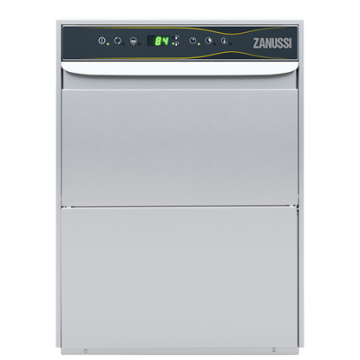 Zanussi 402213 Warewashing Short Small Double Skin Glasswasher, electronic control, cold rinse, rinse aid dispenser, 30b/h 