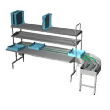 METOS DISH SORTING UNIT EASY CLEAN 5A 90&#176; L-R RESTAURANT (4246252)