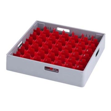 METOS GREY COMPARTMENT BASKET WITH RED COMPARTMENT FOR 49 X (4550016)