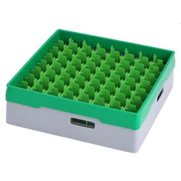 METOS GREY COMPARTMENT BASKET WITH GREEN HEIGHTENING FRAME A (4550040)