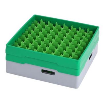 METOS GREY COMPARTMENT BASKET WITH GREEN HEIGHTENING FRAME A (4550050)