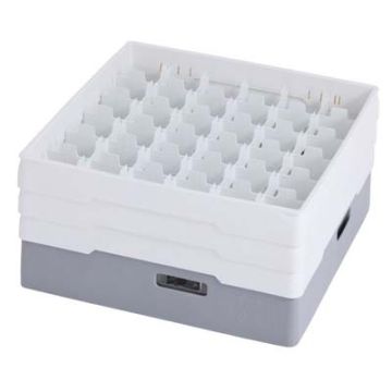 METOS GREY COMPARTMENT BASKET WITH WHITE HEIGHTENING FRAME A (4550056)