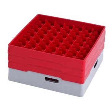 METOS GREY COMPARTMENT BASKET WITH RED HEIGHTENING FRAME AND (4550058)