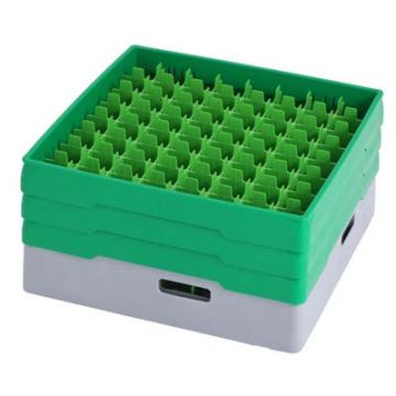 METOS GREY COMPARTMENT BASKET WITH GREEN HEIGHTENING FRAME A (4550060)