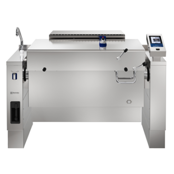 Electrolux 586293 ProThermetic Sprint Gas Tilting Pressure Braising Pan, 170lt Hygienic Profile, External control panel, Freestanding with CTS