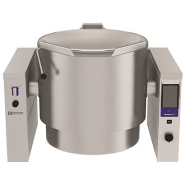 Electrolux 587214 High Productivity Cooking Steam Tilting Boiling Pan, 300lt Freestanding, Hygienic profile with Stirrer-Marine