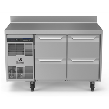 Electrolux 710109 Digital Undercounter ecostore HP Premium Refrigerated Counter - 290lt, 4x1/2 Drawers, Upstand, UK Plug