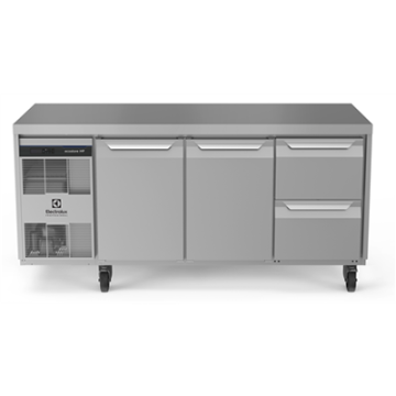 Electrolux 710115 Digital Undercounter ecostore HP Premium Refrigerated Counter - 440lt, 2-Door, 2-Drawer, UK Plug