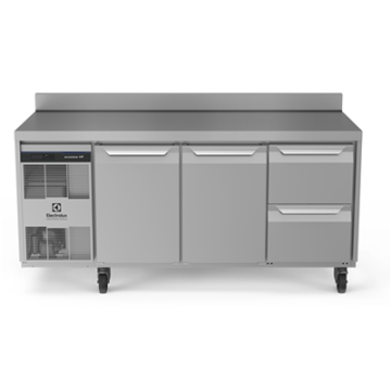 Electrolux 710116 Digital Undercounter ecostore HP Premium Refrigerated Counter - 440lt, 2-Door, 2-Drawer, Upstand, UK Plug