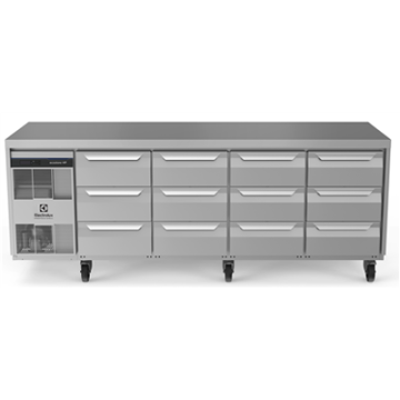 Electrolux 710126 Digital Undercounter ecostore HP Premium Refrigerated Counter - 590lt, 12x1/3 Drawers, UK Plug