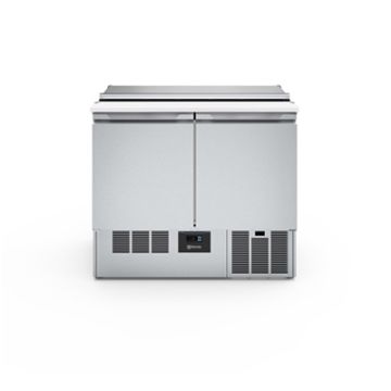 Electrolux 725107 Digital Undercounter Refrigerated Counter Saladette - 250lt, 2 Doors with lid and chopping board (R290)