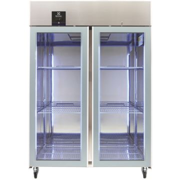 Electrolux 725390 ecostore 2 Glass Door Digital Refrigerator, 1430lt (+2/+10) R290 - UK Plug