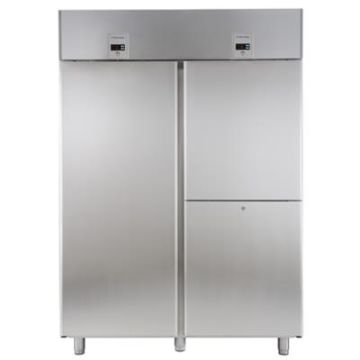 Electrolux 727291 ecostore 1 Full + 2 Half Door Dual Digital Fish Refrigerator 1430 litre (-2/-6). Model number: REX143FDF