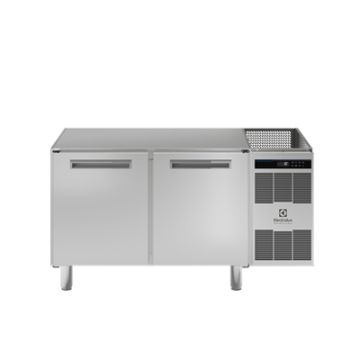 Electrolux 728972 Pastry and Bakery Line 2 Door Freezer Counter, -24&deg;/-10&deg;C, 600X400 grid, no top