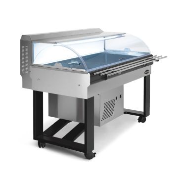 Scaiola Refrigerated Buffet Display FISH INOX with shelves