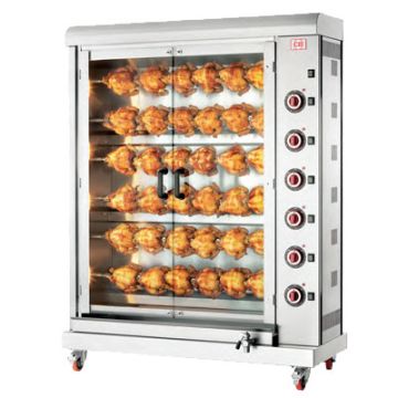 CB E-36PB-S6 chicken rotisserie. Electric. 36 bird capacity