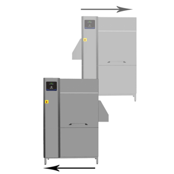 Electrolux Single rinse Rack Type dishwasher with Energy Saving Device, 100 racks/hour, Electric, 50Hz PNC CC0EC8