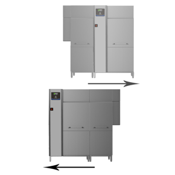 Electrolux green&clean dual rinse rack type dishwasher, 200 racks/hour, electric, 50Hz (Marine) PNC CC0FVY