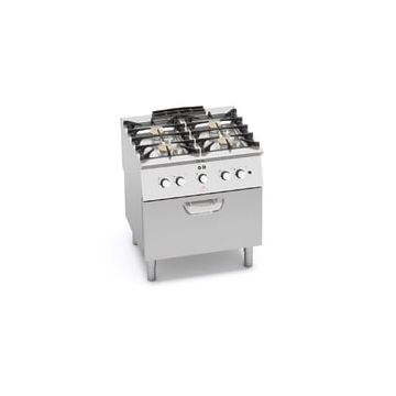 Bertos S700 4-burner stove with 1/1 gn electric oven 07704800 SG7F4+FE2