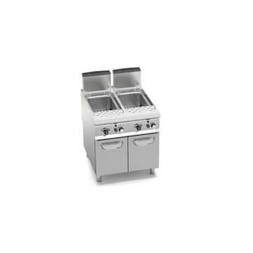 Bertos S900 gas pasta cooker with cabinet - 40 + 40 l 13220000 SG9CP80