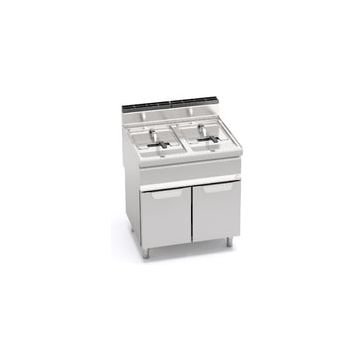 Bertos Macros 700 gas fryer with cabinet - twin tank 15 + 15 l 17440000 GL15+15M
