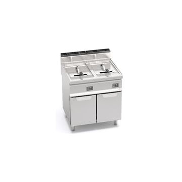 Bertos Macros 700 electric fryer with cabinet - twin tank 18+18 l (electronic controls) 18506200 E7F18-8MEL-/-E7F18-8MSEL