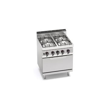 Bertos Macros 700 4-burner stove with 2/1 gas oven 18604600 G7F4PW+FG