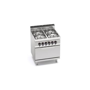 Bertos Macros 700 4-burner stove with 2/1 electric oven 18605600 G7F4PW+FE