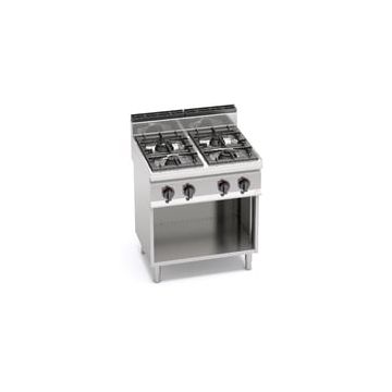 Bertos Macros 700 4-burner gas stove with cabinet 18702500 G7F4M-/-G7F4MP