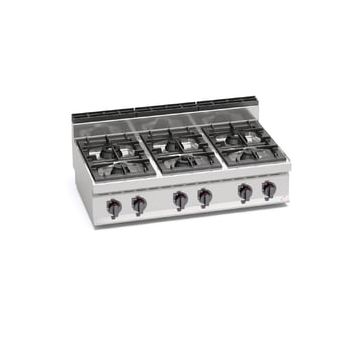 Bertos Macros 700 6-burner gas stove 18703000 G7F6B-/-G7F6BP
