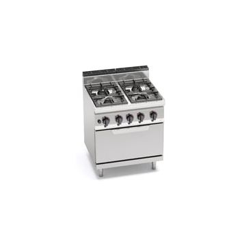 Bertos Macros 700 4-burner stove with 2/1 gas oven 18704000 G7F4+FG-/-G7F4P+FG