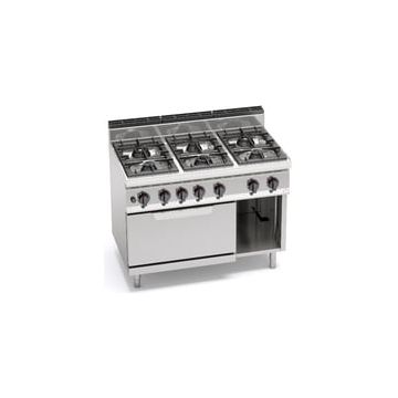 Bertos Macros 700 6-burner stove with 2/1 gas oven 18706000 G7F6+FG-/-G7F6P+FG