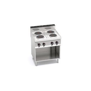 Bertos Macros 700 4 round plate electric stove with cabinet 18722500 E7P4M