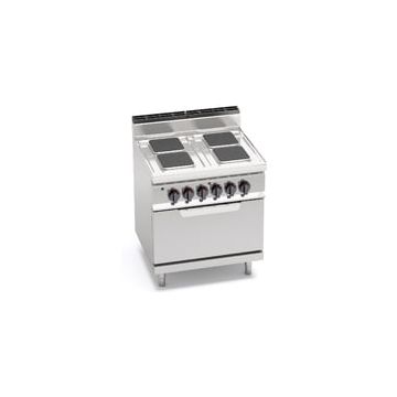 Bertos Macros 700 4 square plate electric stove with 2/1 electric oven 18724500 E7PQ4+FE